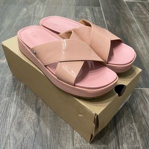 UGG Emily Platform Slide Sandal, Size 10
